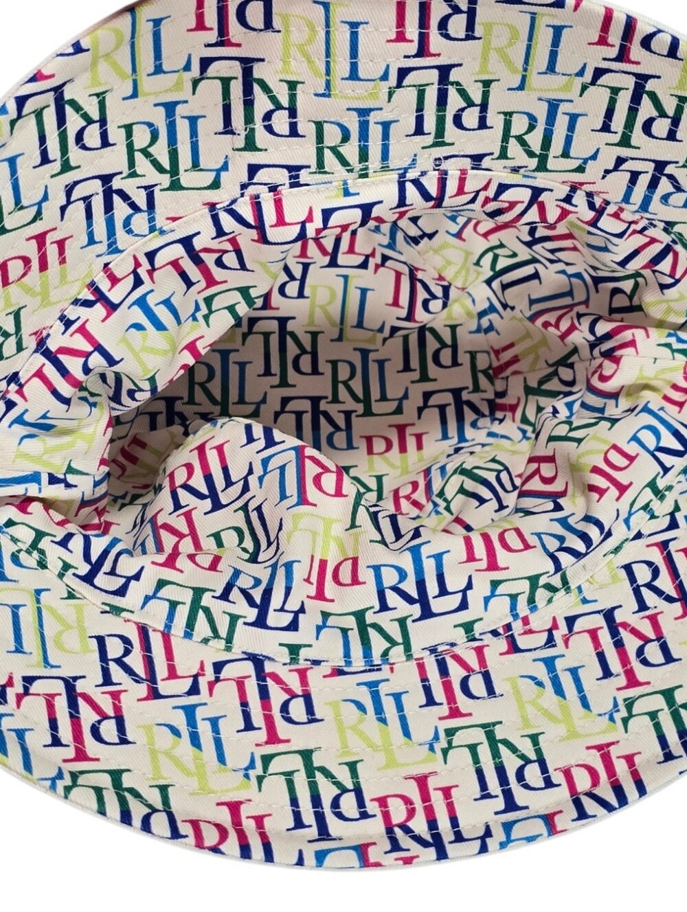Ralph Lauren Logo Print Reversible Multi Color Bucket Hat - Picture 7 of 9